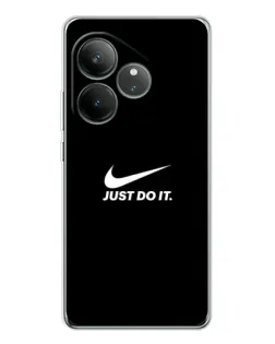 Чехол для Realme GT Neo 6 с картинкой «Минимализм от Nike»