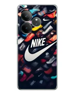 Чехол для Realme GT Neo 6 с картинкой «Коллекция кроссовок Nike»