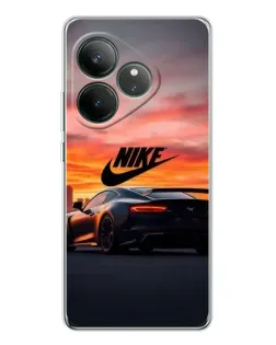 Чехол для Realme GT Neo 6 с картинкой «Nike и суперкар»