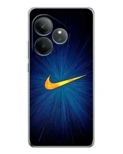 Чехол для Realme GT Neo 6 с картинкой «Синий пульс Nike»