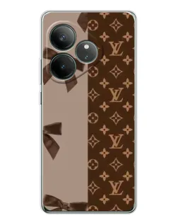 Чехол для Realme GT Neo 6 с картинкой «Louis Vuitton — банты»