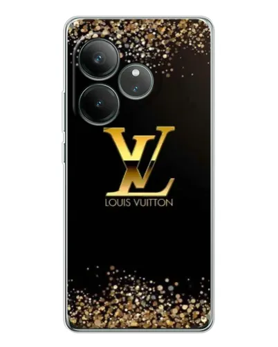 Чехол для Realme GT Neo 6 с картинкой «LV — золотые искры» Чехол для Realme GT Neo 6 с картинкой «LV — золотые искры»