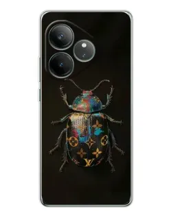 Чехол для Realme GT Neo 6 с картинкой «LV — мраморный принт»