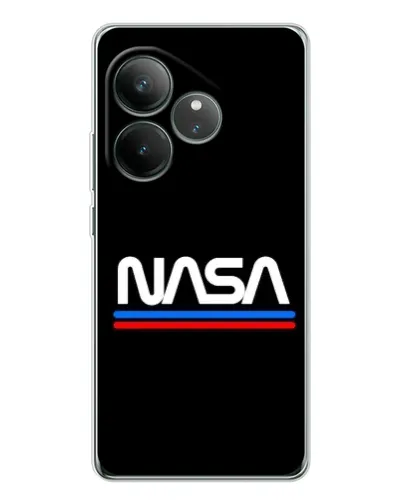 Чехол для Realme GT Neo 6 с картинкой «NASA — классика Red Blue»