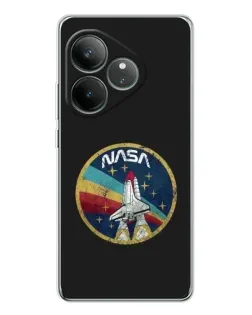 Чехол для Realme GT Neo 6 с картинкой «NASA — эмблема миссии» Чехол для Realme GT Neo 6 с картинкой «NASA — эмблема миссии»