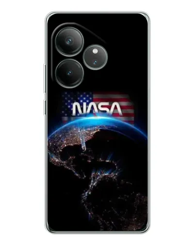 Чехол для Realme GT Neo 6 с картинкой «Земля из космоса NASA»