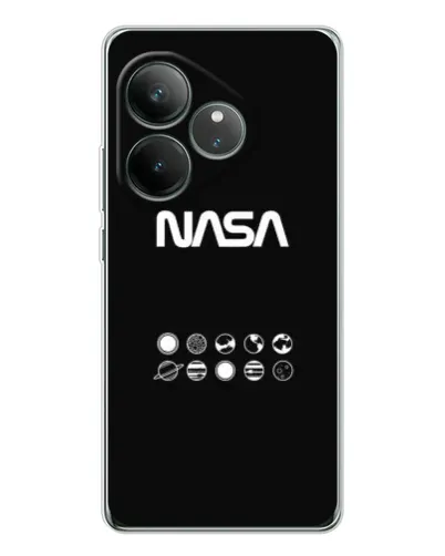 Чехол для Realme GT Neo 6 с картинкой «NASA — технический принт»