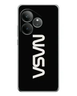 Чехол для Realme GT Neo 6 с картинкой «NASA — вертикальный логотип» Чехол для Realme GT Neo 6 с картинкой «NASA — вертикальный логотип»