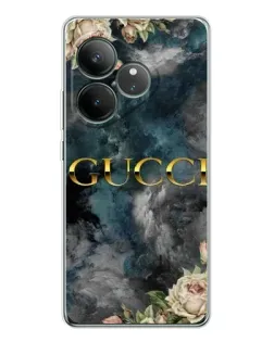 Чехол для Realme GT Neo 6 с картинкой «Абстрактные цветы Gucci» Чехол для Realme GT Neo 6 с картинкой «Абстрактные цветы Gucci»