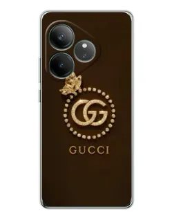 Чехол для Realme GT Neo 6 с картинкой «Gucci — золотая бабочка» Чехол для Realme GT Neo 6 с картинкой «Gucci — золотая бабочка»