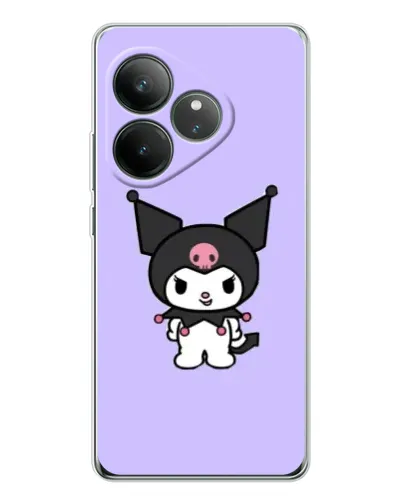 Чехол для Realme GT Neo 6 с картинкой «Kuromi — нежный фиолетовый»