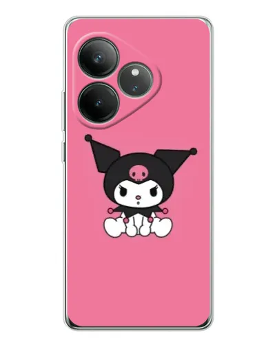 Чехол для Realme GT Neo 6 с картинкой «Хмурая Kuromi»
