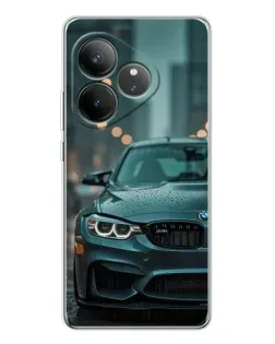 Чехол для Realme GT Neo 6 с картинкой «BMW в огнях города»