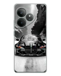 Чехол для Realme GT Neo 6 с картинкой «BMW — акварельный дрифт»