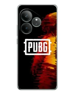 Чехол для Realme GT Neo 6 с картинкой «Яркий логотип PUBG»