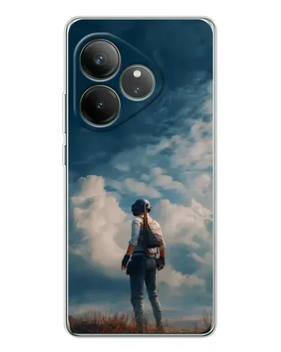 Чехол для Realme GT Neo 6 с картинкой «Герой PUBG на скале» Чехол для Realme GT Neo 6 с картинкой «Герой PUBG на скале»