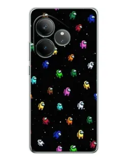 Чехол для Realme GT Neo 6 с картинкой «Экипаж Among Us» Чехол для Realme GT Neo 6 с картинкой «Экипаж Among Us»