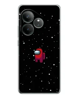 Чехол для Realme GT Neo 6 с картинкой «Красный Among Us»