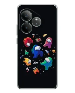 Чехол для Realme GT Neo 6 с картинкой «Among Us космос»