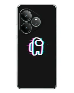 Чехол для Realme GT Neo 6 с картинкой «Among Us неон»