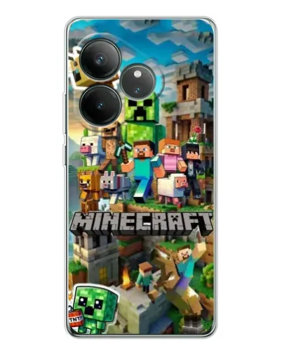 Чехол для Realme GT Neo 6 с картинкой «Замок Minecraft» Чехол для Realme GT Neo 6 с картинкой «Замок Minecraft»