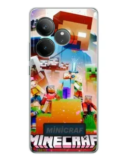 Чехол для Realme GT Neo 6 с картинкой «Minecraft герои игры» Чехол для Realme GT Neo 6 с картинкой «Minecraft герои игры»