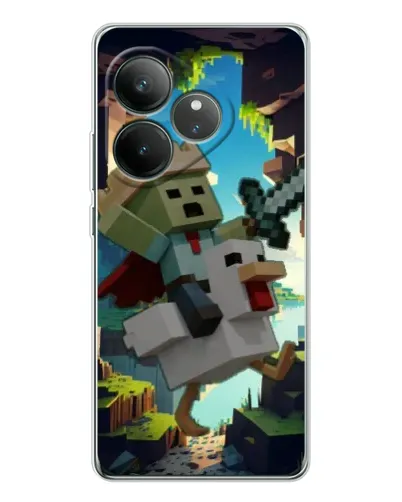 Чехол для Realme GT Neo 6 с картинкой «Стив и гусь» Чехол для Realme GT Neo 6 с картинкой «Стив и гусь»