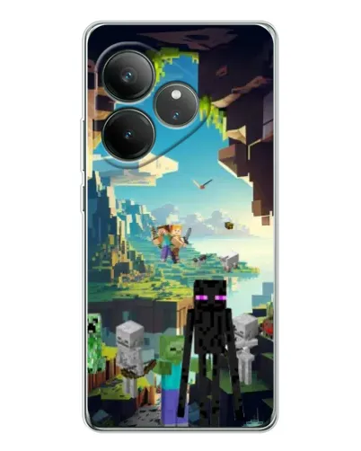 Чехол для Realme GT Neo 6 с картинкой «Эндермен в лесу» Чехол для Realme GT Neo 6 с картинкой «Эндермен в лесу»