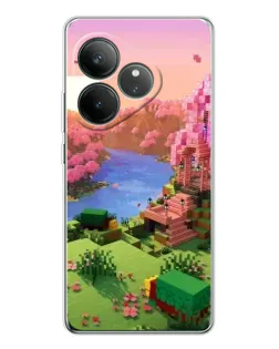 Чехол для Realme GT Neo 6 с картинкой «Розовое дерево Minecraft» Чехол для Realme GT Neo 6 с картинкой «Розовое дерево Minecraft»