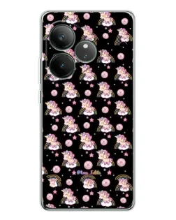 Чехол для Realme GT Neo 6 с картинкой «Magic Unicorn паттерн»
