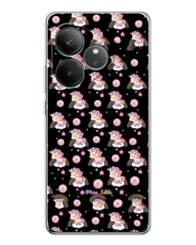 Чехол для Realme GT Neo 6 с картинкой «Magic Unicorn паттерн»
