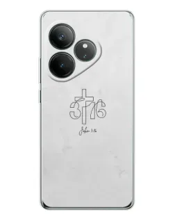 Чехол для Realme GT Neo 6 с картинкой «Иоанна 3:16 Крест» Чехол для Realme GT Neo 6 с картинкой «Иоанна 3:16 Крест»