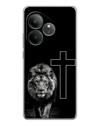 Чехол для Realme GT Neo 6 с картинкой «Лев и Крест» Чехол для Realme GT Neo 6 с картинкой «Лев и Крест»