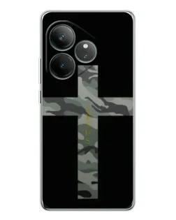 Чехол для Realme GT Neo 6 с картинкой «Милитари Крест»