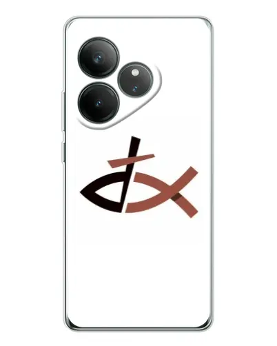 Чехол для Realme GT Neo 6 с картинкой «Рыба и крест» Чехол для Realme GT Neo 6 с картинкой «Рыба и крест»