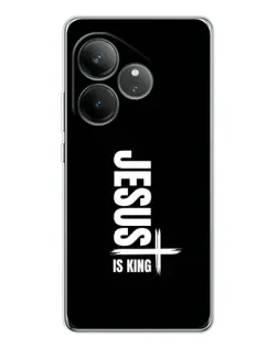 Чехол для Realme GT Neo 6 с картинкой «Вертикаль веры Jesus»