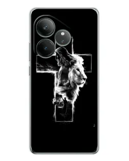 Чехол для Realme GT Neo 6 с картинкой «Сияющий крест Jesus»
