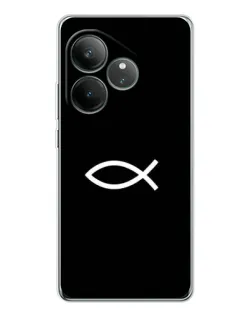 Чехол для Realme GT Neo 6 с картинкой «Символ рыбы Jesus»
