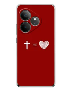 Чехол для Realme GT Neo 6 с картинкой «Уравнение любви»