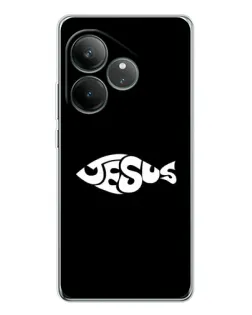 Чехол для Realme GT Neo 6 с картинкой «Рыба Jesus»
