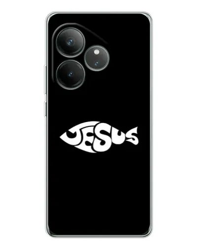 Чехол для Realme GT Neo 6 с картинкой «Рыба Jesus» Чехол для Realme GT Neo 6 с картинкой «Рыба Jesus»