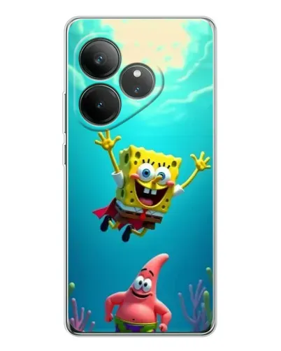 Чехол для Realme GT Neo 6 с картинкой «Спанч Боб под водой» Чехол для Realme GT Neo 6 с картинкой «Спанч Боб под водой»