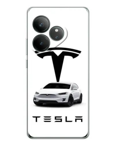 Чехол для Realme GT Neo 6 с картинкой «Tesla White Style» Чехол для Realme GT Neo 6 с картинкой «Tesla White Style»
