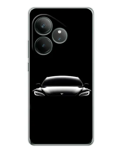Чехол для Realme GT Neo 6 с картинкой «Фары Tesla Night» Чехол для Realme GT Neo 6 с картинкой «Фары Tesla Night»