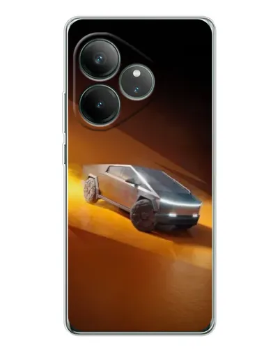 Чехол для Realme GT Neo 6 с картинкой «Cybertruck в пустыне» Чехол для Realme GT Neo 6 с картинкой «Cybertruck в пустыне»