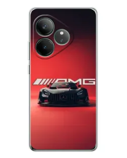 Чехол для Realme GT Neo 6 с картинкой «Mercedes AMG — красная линия»