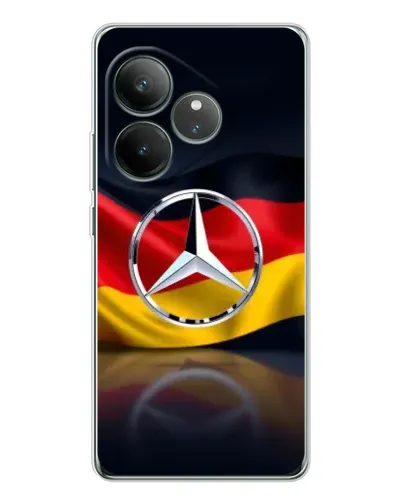 Чехол для Realme GT Neo 6 с картинкой «Mercedes — флаг Германии» Чехол для Realme GT Neo 6 с картинкой «Mercedes — флаг Германии»