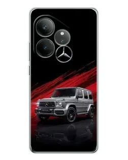 Чехол для Realme GT Neo 6 с картинкой «Mercedes G-Class красный»