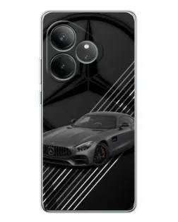 Чехол для Realme GT Neo 6 с картинкой «Mercedes AMG — графика»