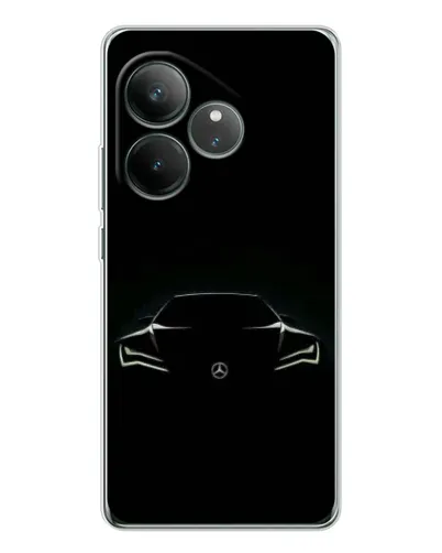 Чехол для Realme GT Neo 6 с картинкой «Mercedes — силуэт авто» Чехол для Realme GT Neo 6 с картинкой «Mercedes — силуэт авто»